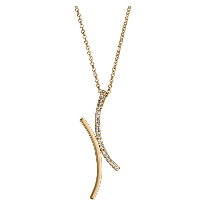 Collier croisé - Plaqué or