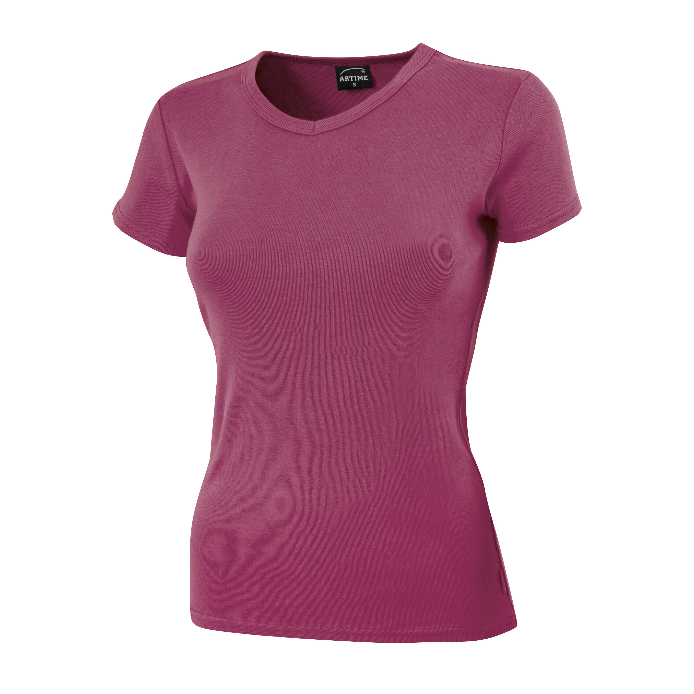 Schlichtes V-Neck Damen T-Shirt