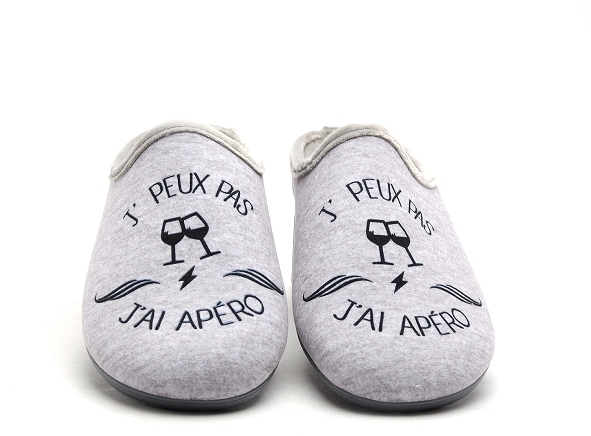 La maison de l espadrille chaussons homme 109 6 gris