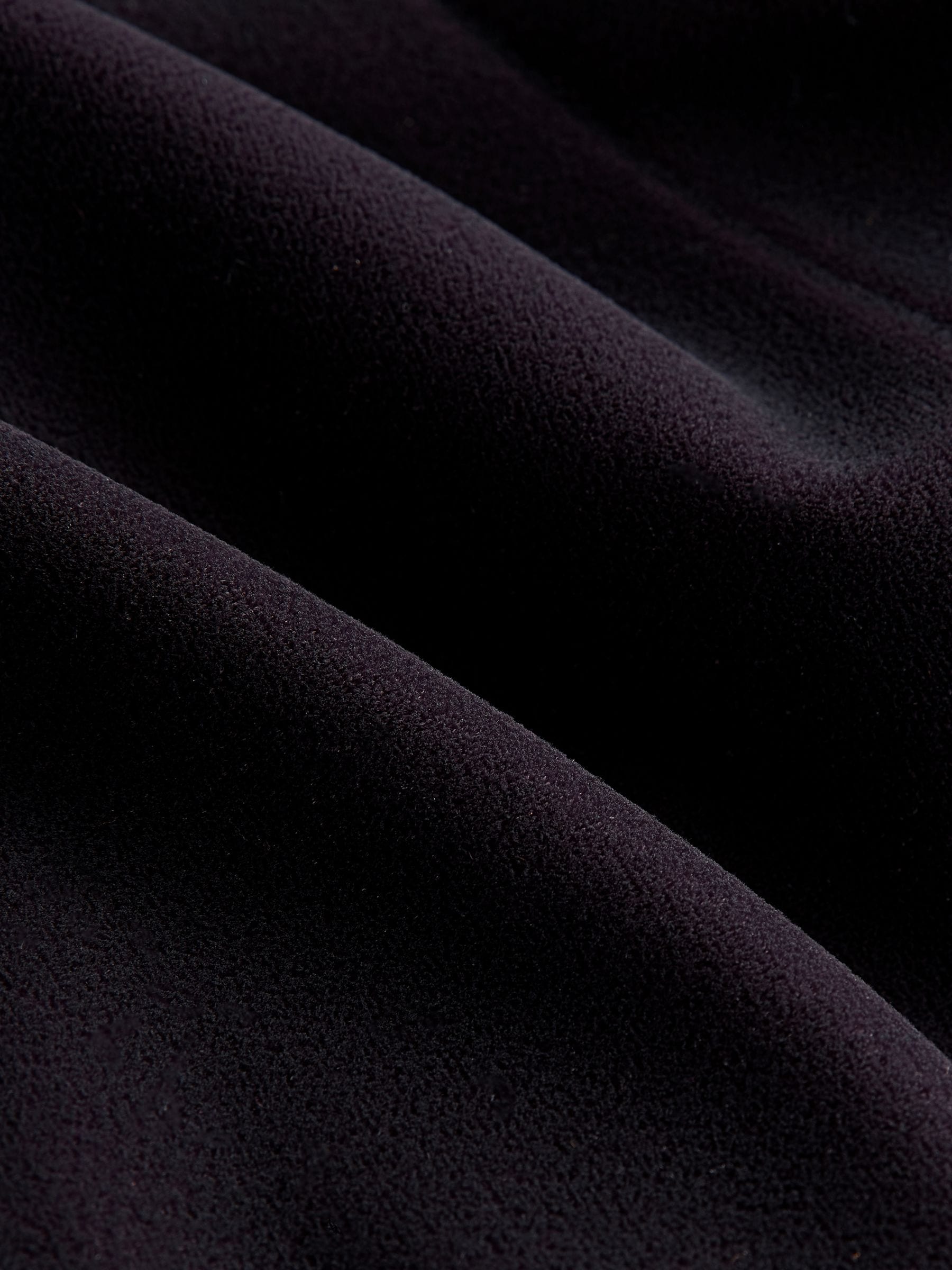 Chocoladebruin - Fluwelen blazer met enkele rij knopen