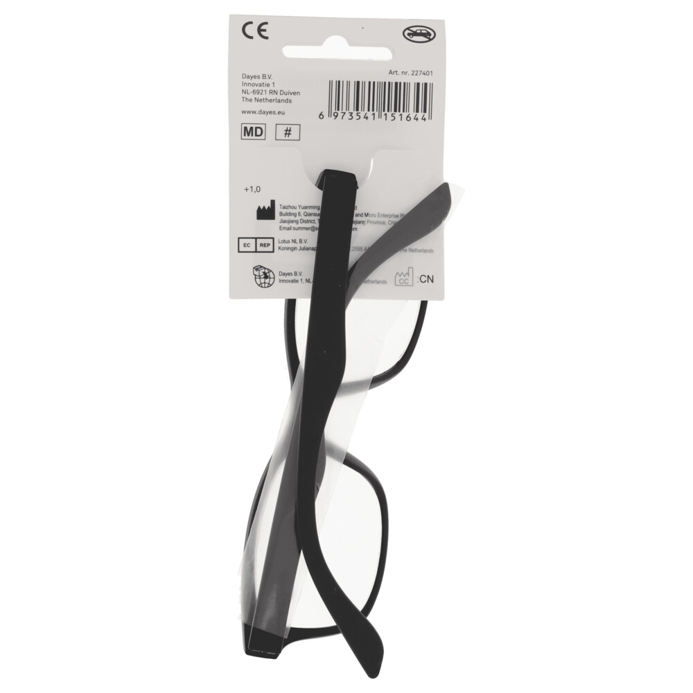 LTBD FLEX leesbril zwart soft touch +1