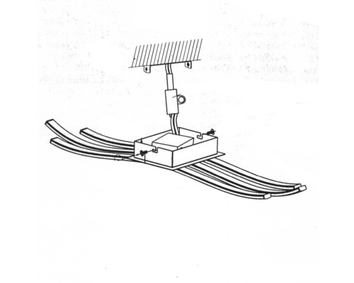 LED plafondlamp 26W 2400 lm 3000 KL 65 cm Roncade chroom/wit