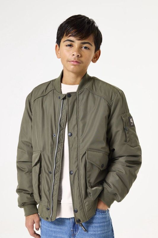 GARCIA - Jongen Jas - Groen - Bomberjack - Waterafstotend - 100% Polyester