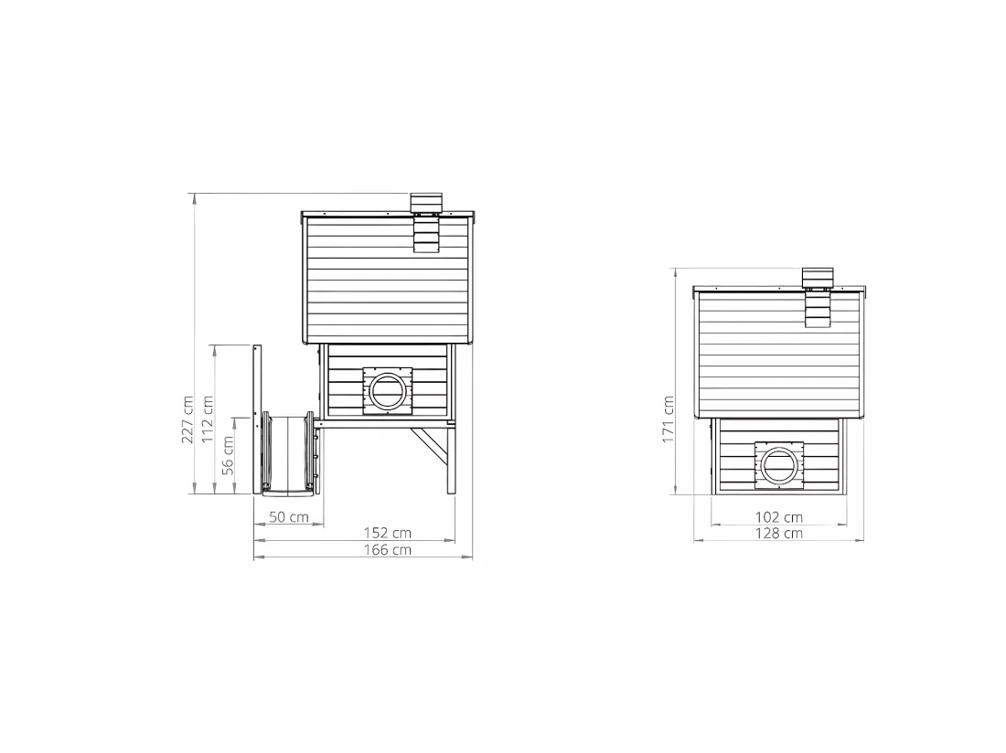 Maisonnette en bois pour enfants Fantasia 300 Vert - Exit Toys