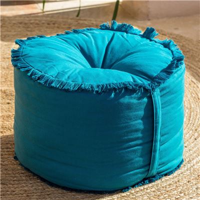 Pouf frangé