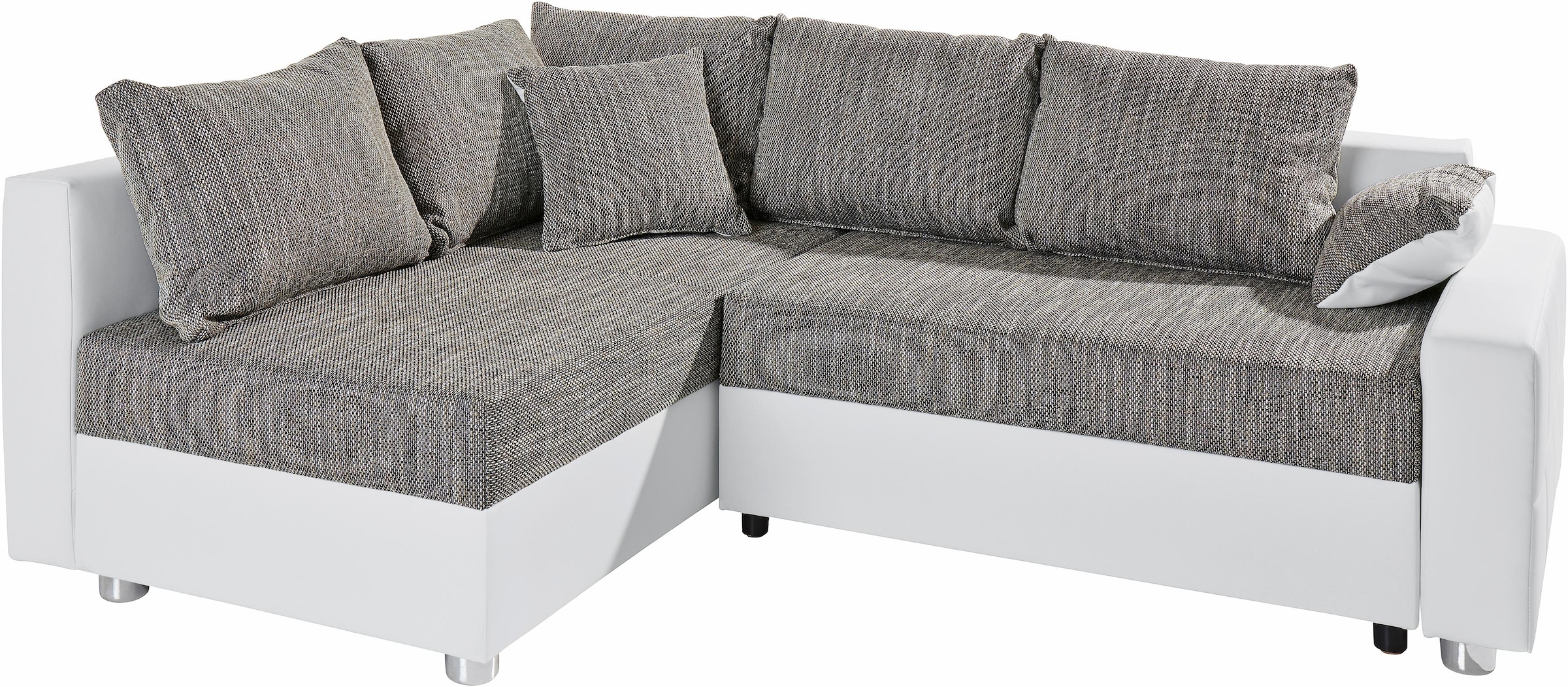COLLECTION AB Ecksofa »Parma L-Form« mit Bettfunktion und Federkern