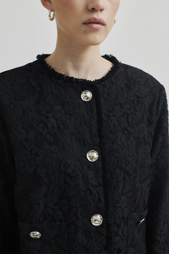 Second Female Border Jacket Black