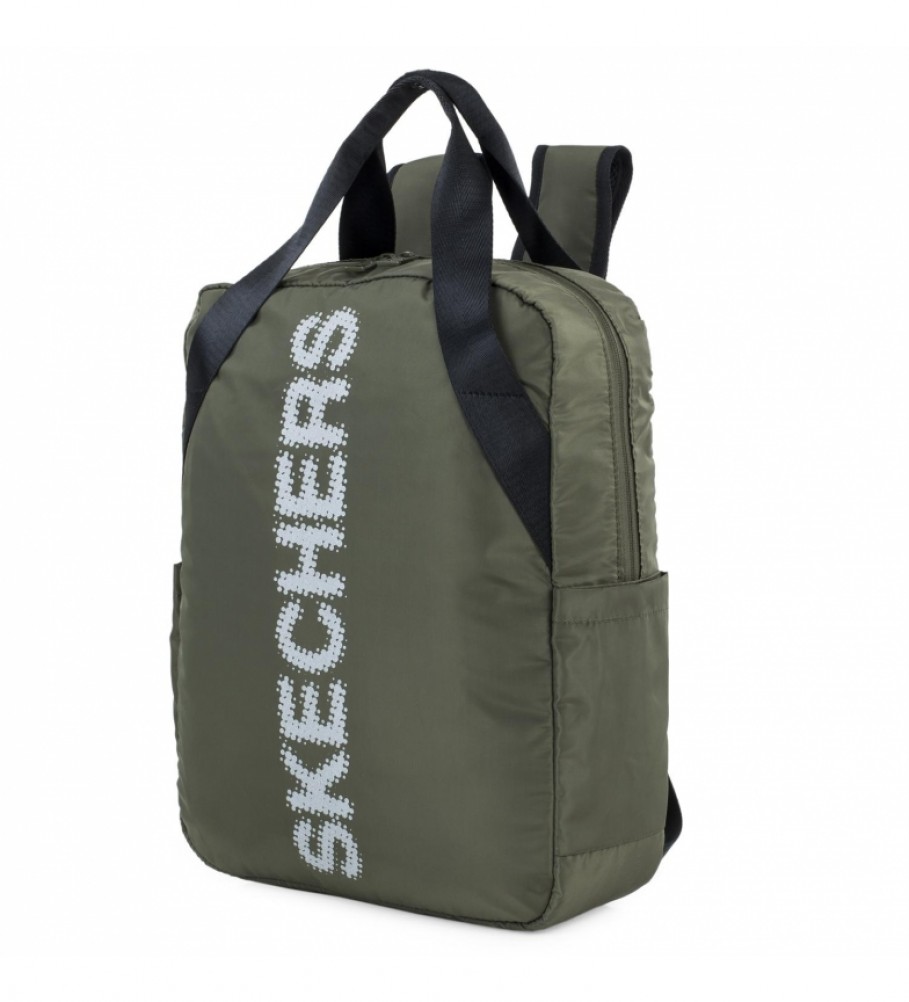 Mochila Skechers Unissex Griffinc S901 cáqui - 39x30x10cm -