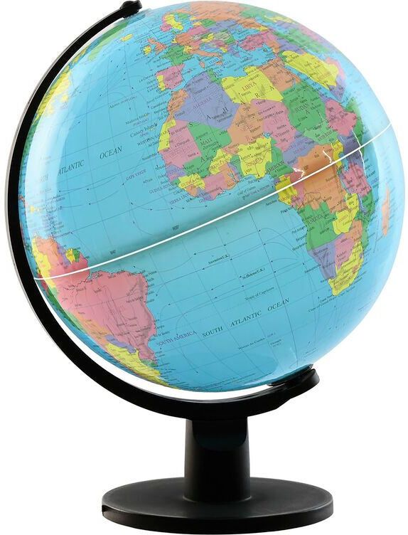 ESPRIT - Wereldbol - Blauw Zwart - PVC