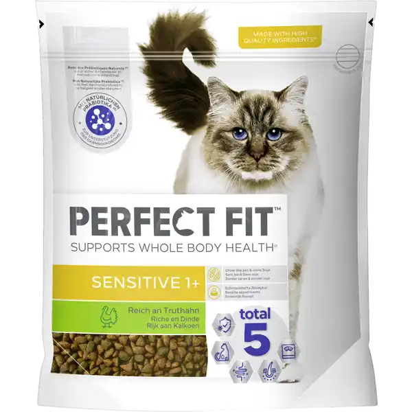 Katze Trockenfutter Sensitive 1+ mit Truthahn