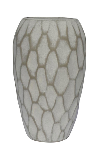 Vase 30 cm altweiß