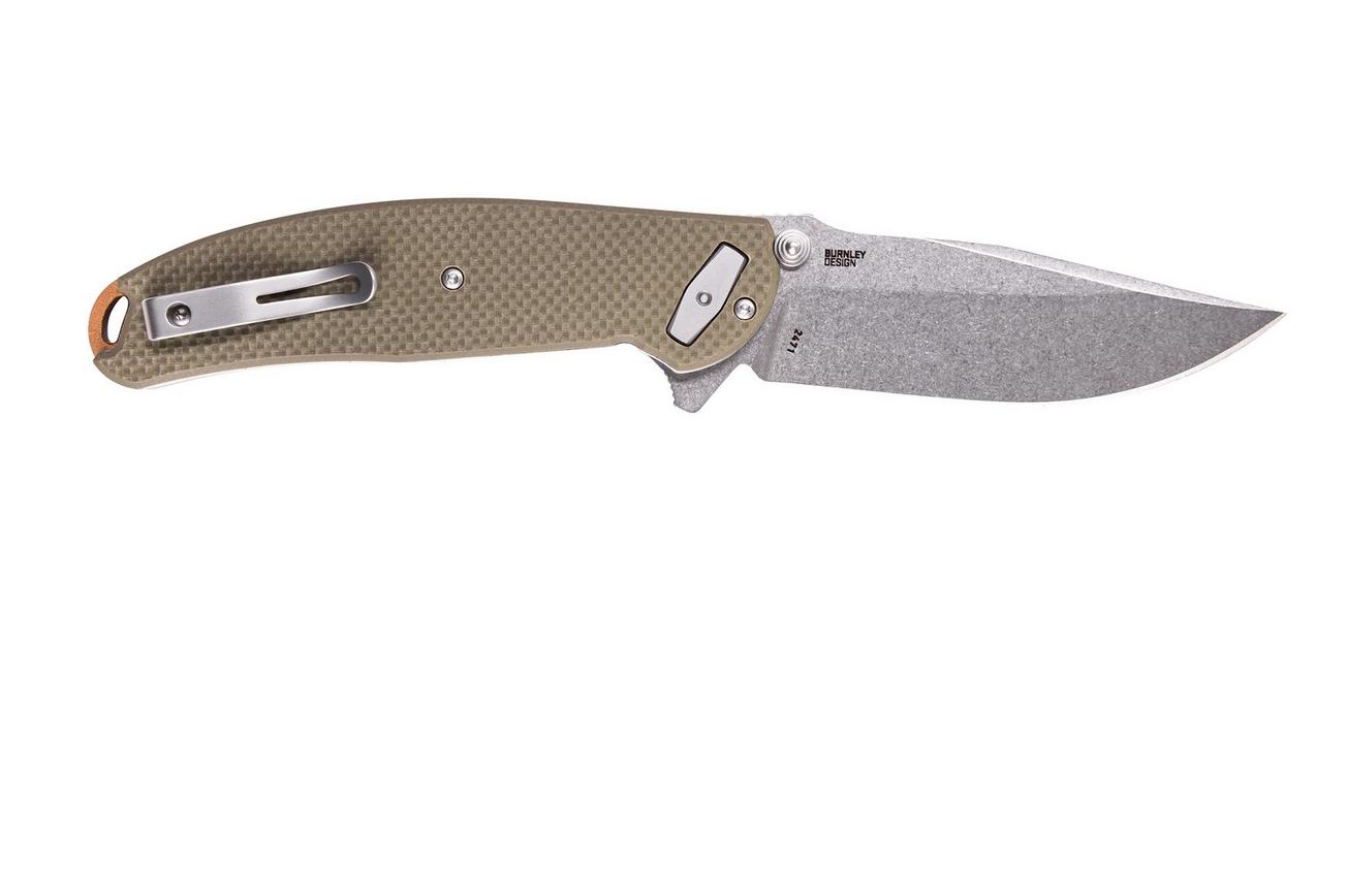 CRKT Butte, OD Green zakmes, Lucas Burnley design