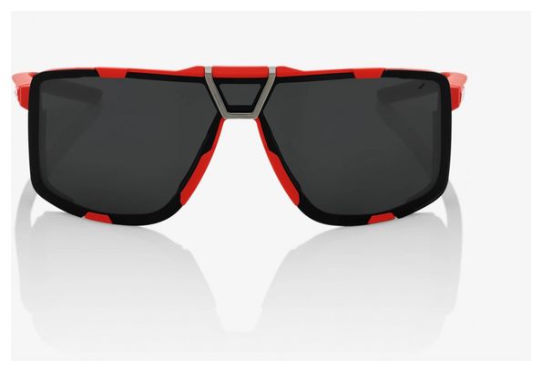 Lunettes de soleil 100% Eastcraft - Soft Tact Rouge - Verres Miroir Noir