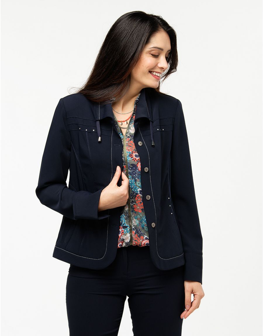 Veste cintrée marine