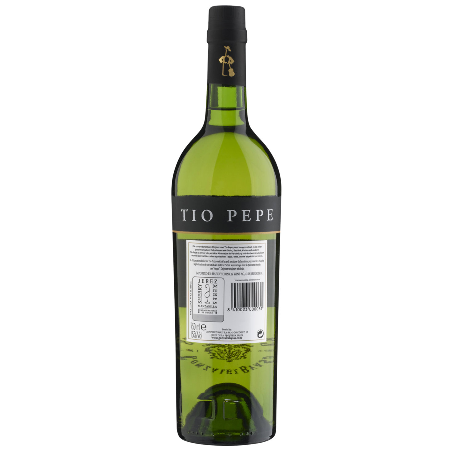 Sherry Fino Tio Pepe -75cl