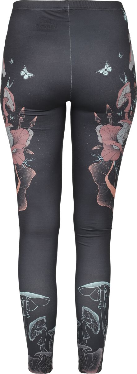Leggings avec Imprimé Crâne & Champignon | Full Volume by EMP Legging