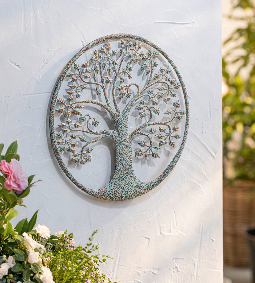 Metalen schilderij Levensboom
