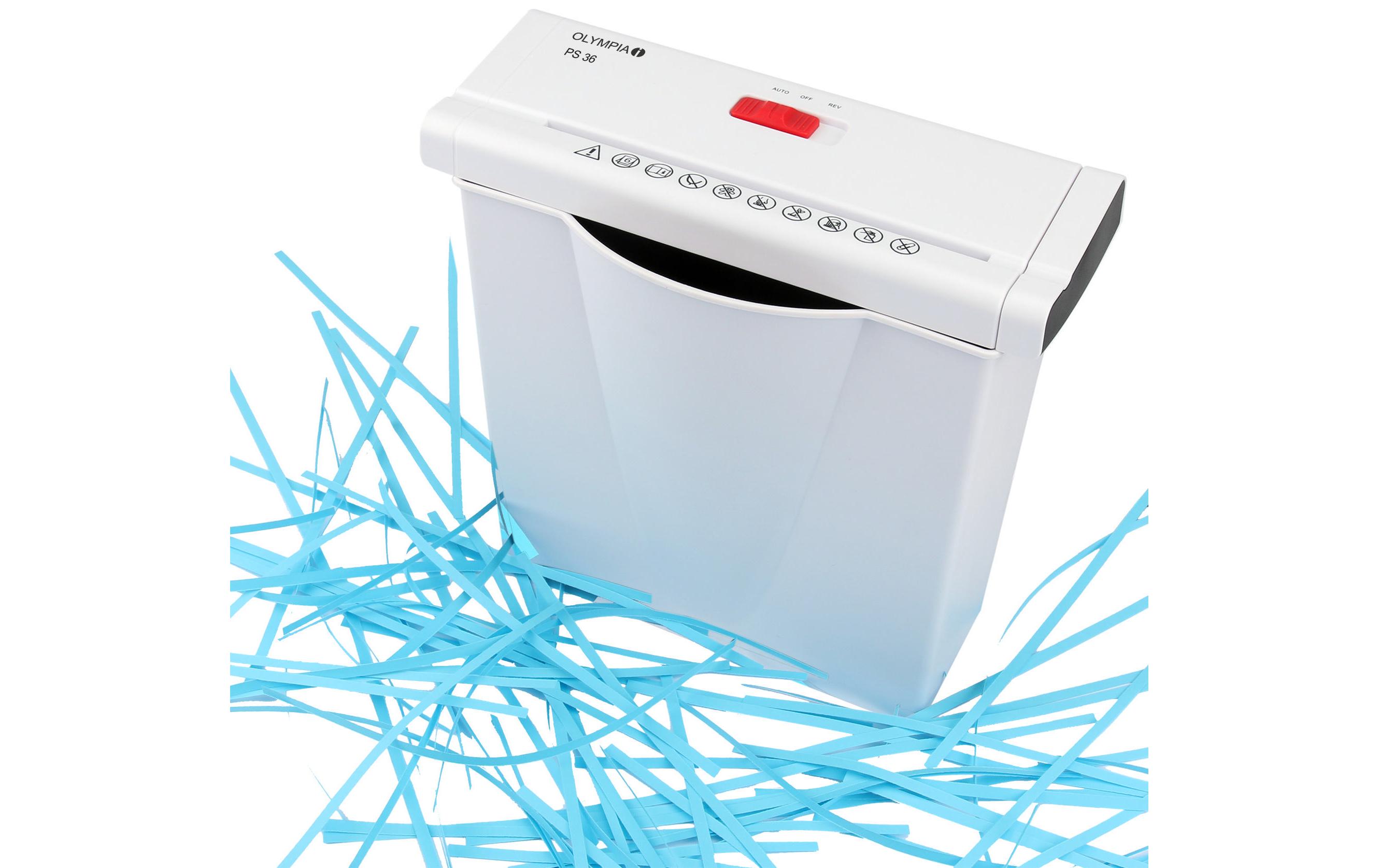 Aktenvernichter PS 36 P-2, 6 SeitenPapierschredder
