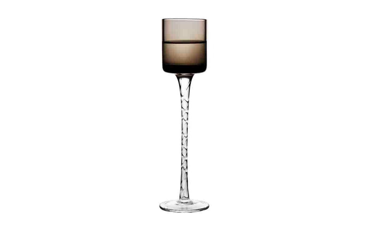 Brandyglas Aquavit London 6 Stück, 2.5 cl bis 5 clVerschiedenfarbige, mundgeblasene Schnapsgläser mit gedrehtem Stiel