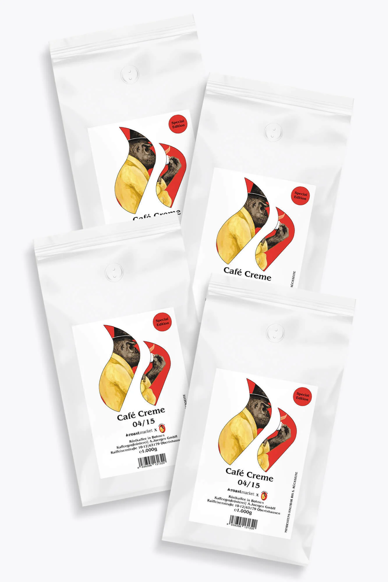 Gorilla Café Creme 04/15 Special Edition Vorteilspaket 4kg