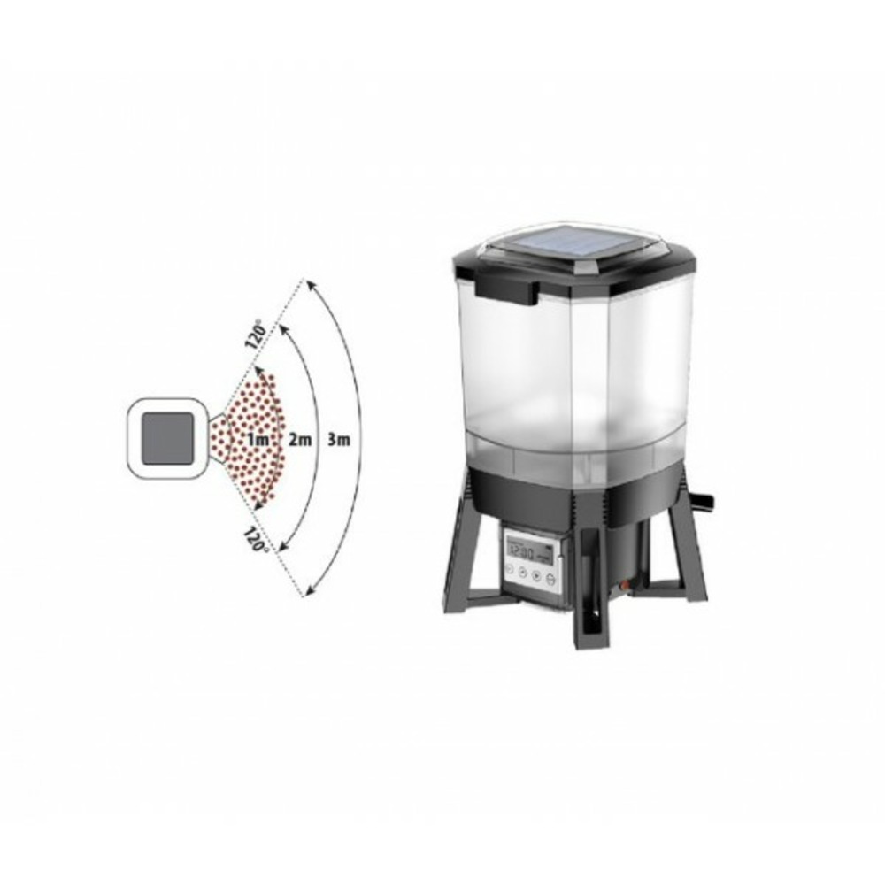 Aquaforte fish feeder 6 litres solaire