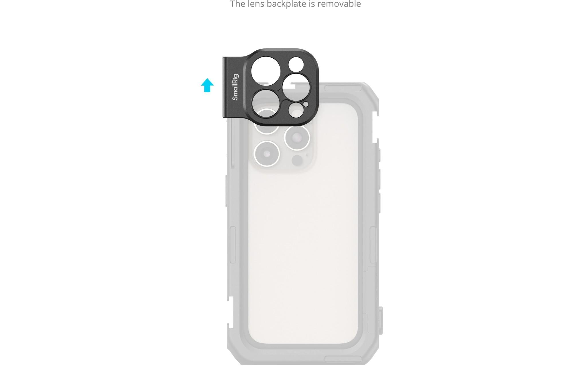 Objektivrückwand für iPhone 16 Serie Käfig (17 mm Gewinde)17-mm-Objektiv-Rückplatte
