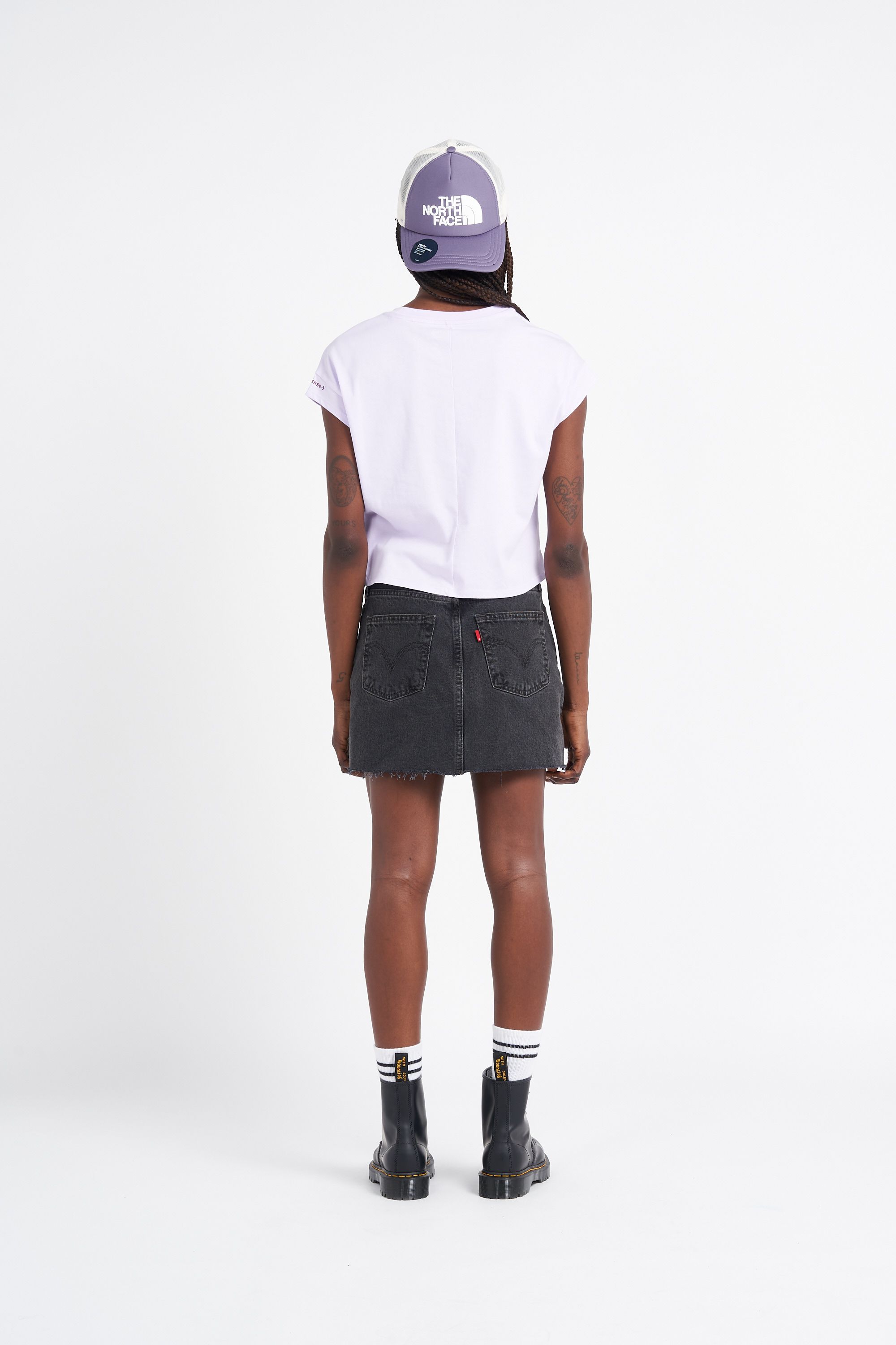 CONVERSE T-shirt WORDMARK TWIST Violet