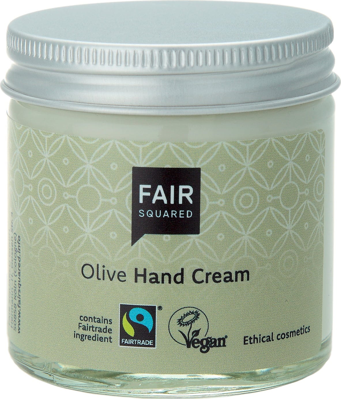 FAIR SQUARED  Hand Cream Olive, 50 ml Glas