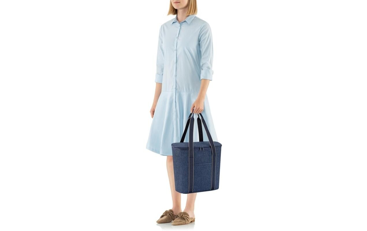 Einkaufskorb Thermoshopper Herringbone Dark BlueKühltasche für Einkauf oder Picknick