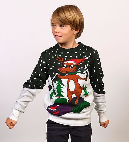 Jule-Sweaters Bluse - Scoodoolf - Mørke Grøn