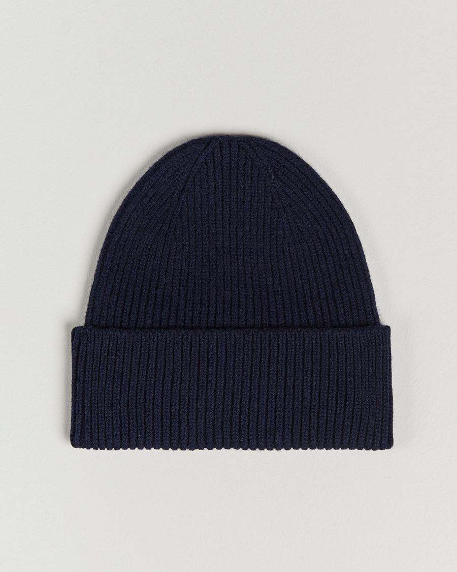 Colorful Standard Merino Wool Beanie Navy Blue