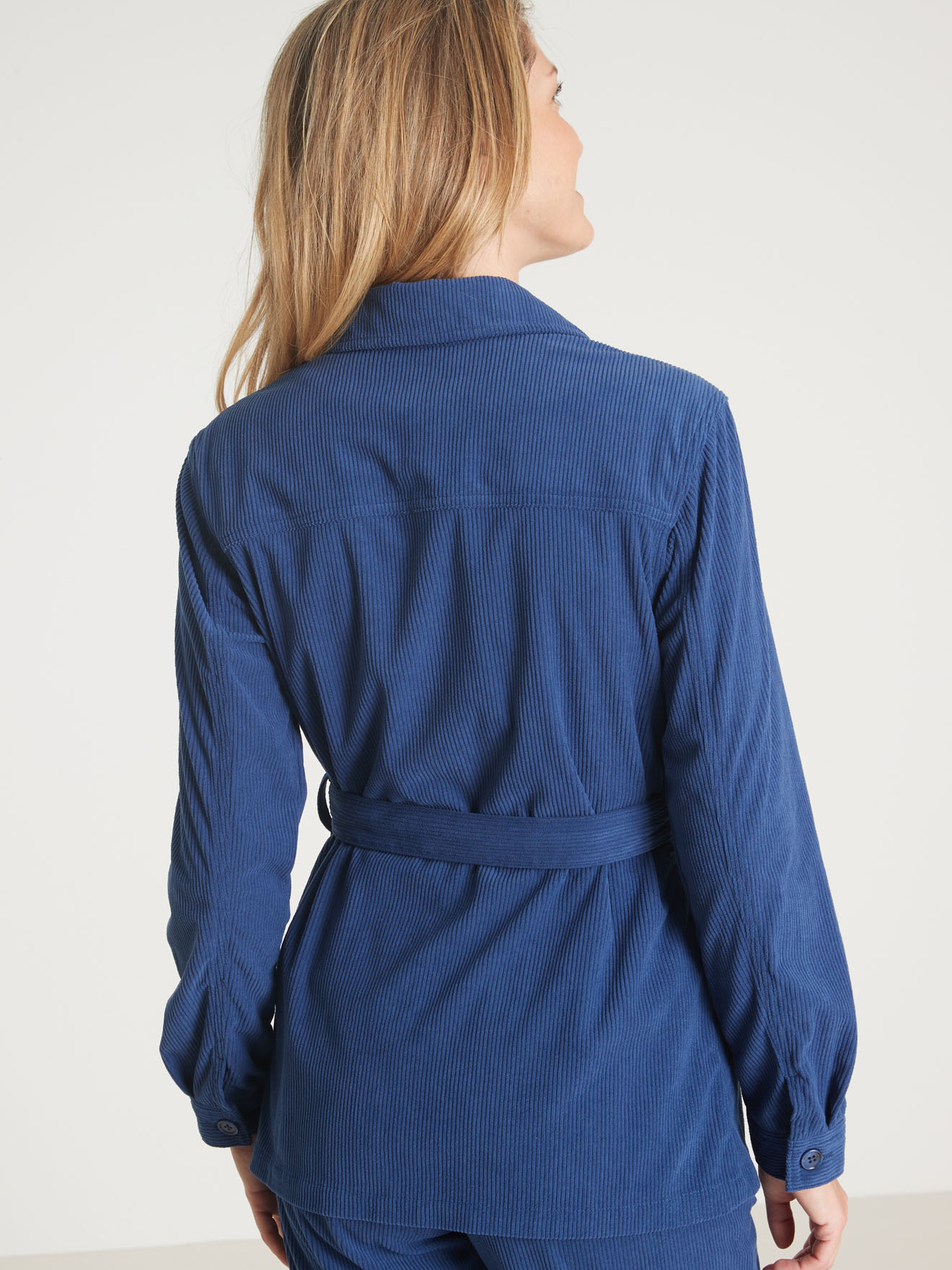 Veste-saharienne en velours côtelé