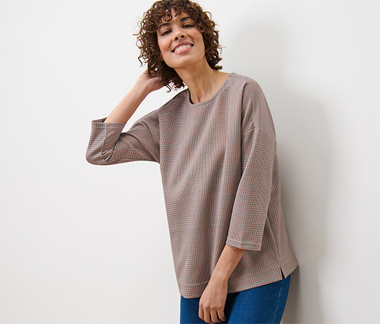 Kariertes Sweatshirt