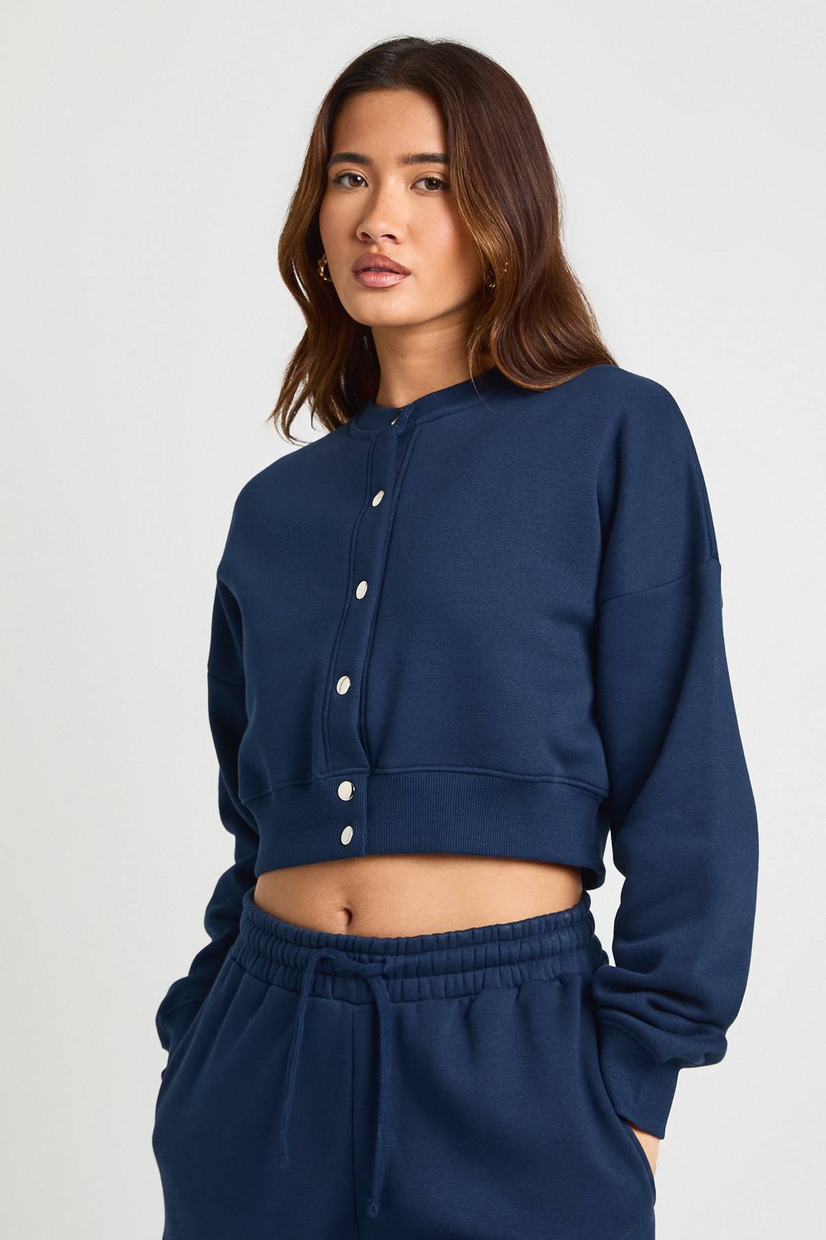 boohoo Ensemble de Survêtement Sweat Bomber Ajusté