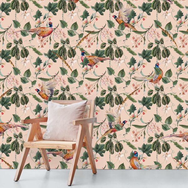 Creative Lab Amsterdam Floral Pheasant Behang 200 x 280 cm