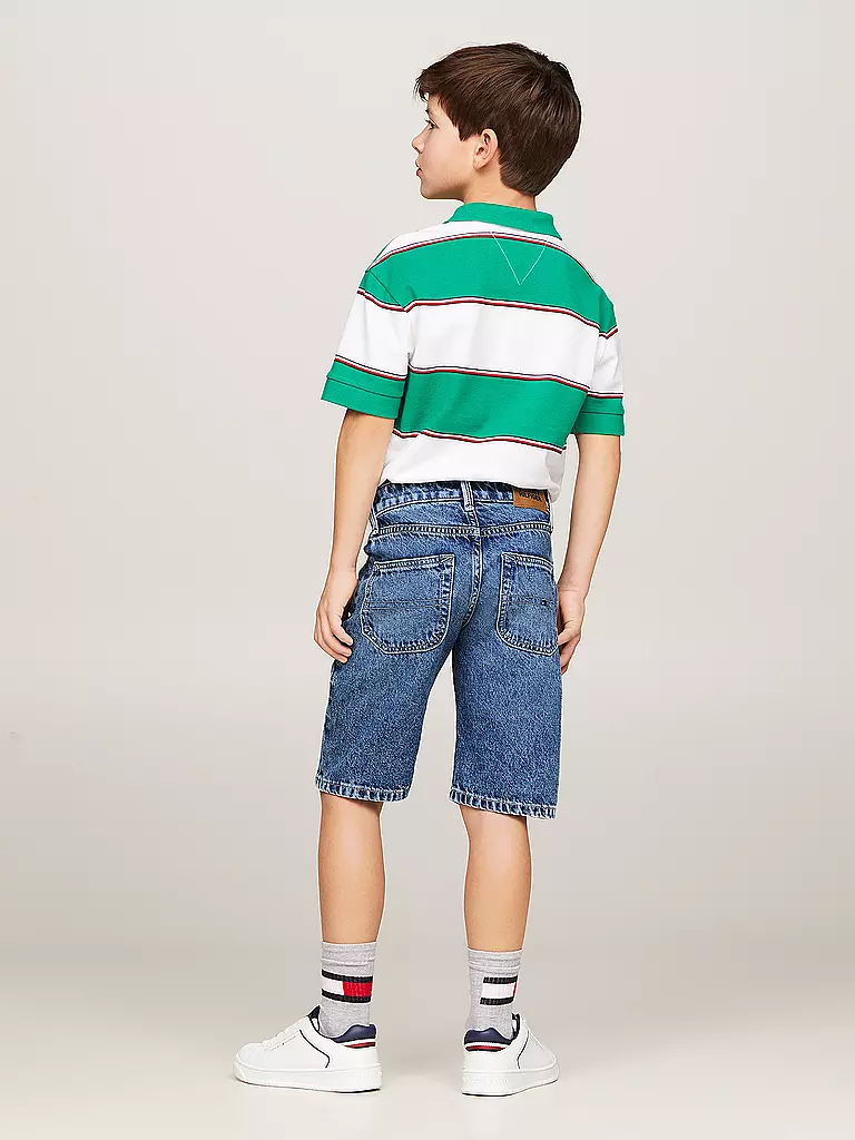 TOMMY HILFIGER Jungen Jeansshorts Straight Fit blau