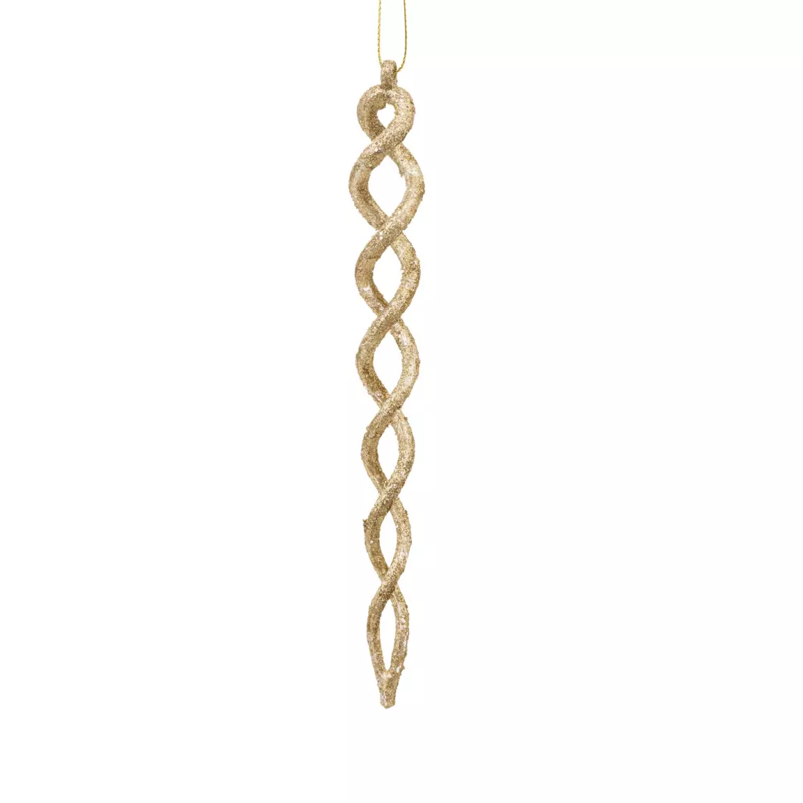 Lot de 3 stalactites de Noël à suspendre (H20 cm) Bijoux Or