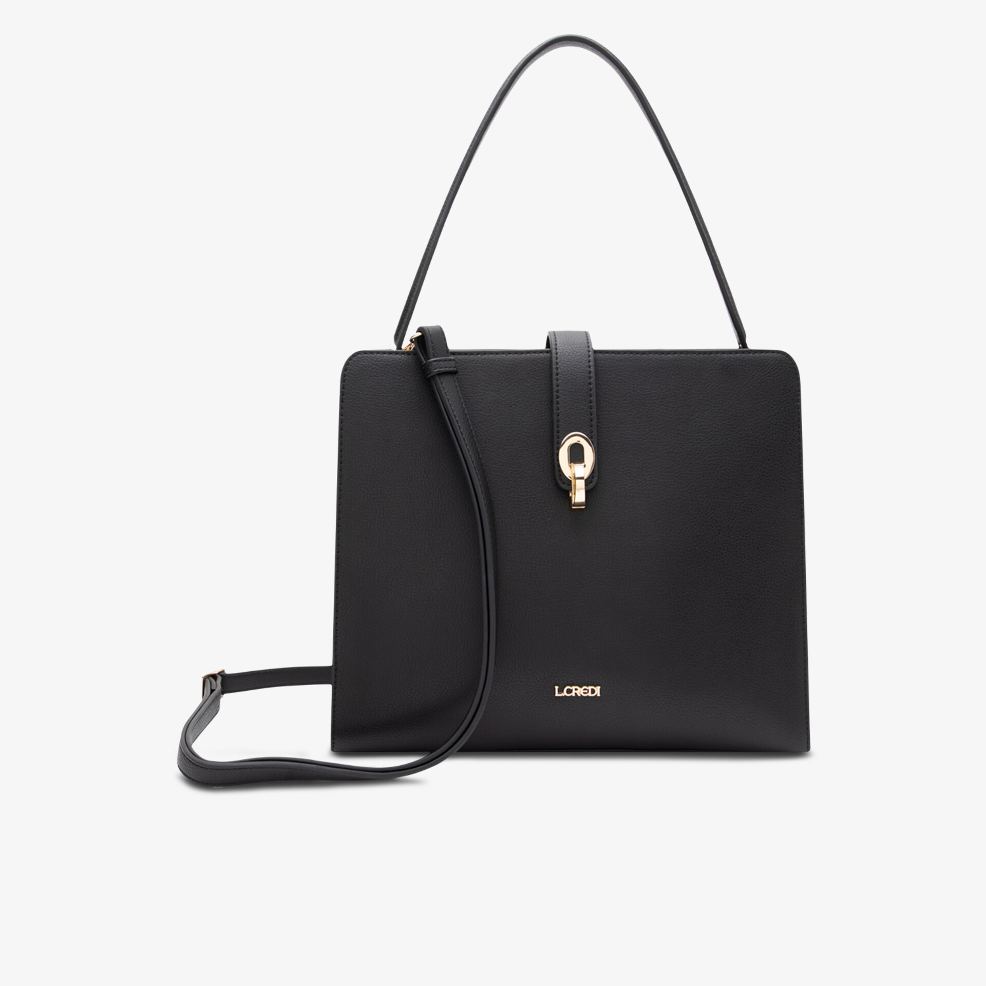 L.CREDI Damen Handtasche schwarz