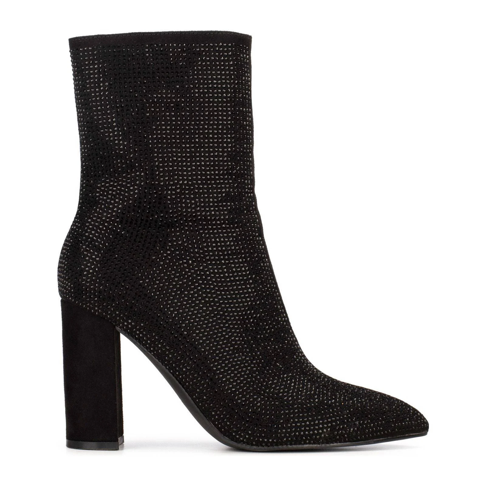 POSH by Poelman Lauren  enkellaarzen zwart met glitters