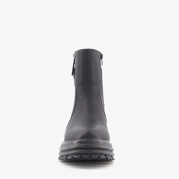 Blue Box dames biker boots zwart