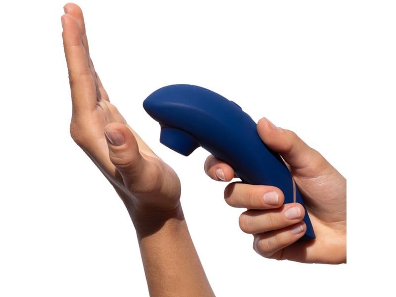 Womanizer Vibrator Premium 2 blueberry Auflegevibrator mit Pleasure Air Stimulator für genussvolle Momente