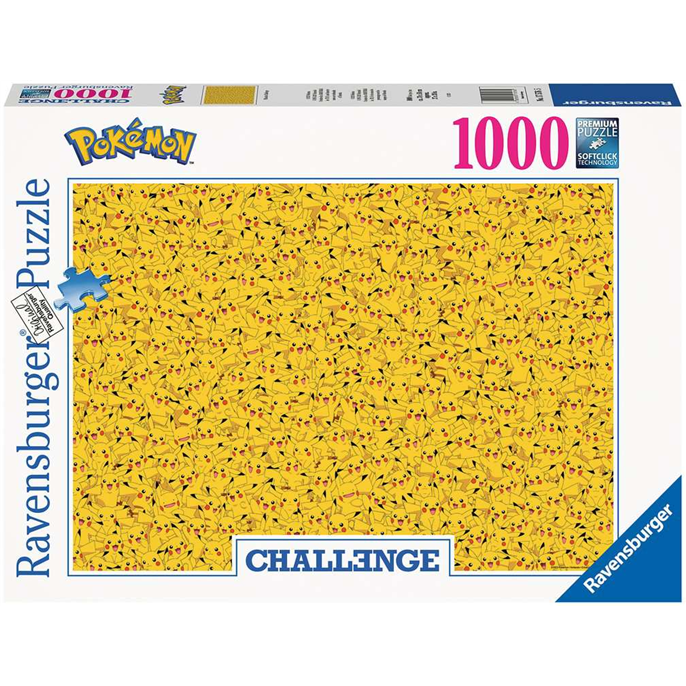 Puzzle : 1000 pièces - Pokemon : Pikachu challenge