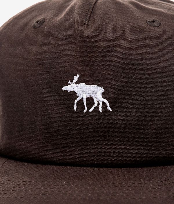 Anuell Mooser Waxed 6 Panel Cap (dark brown)