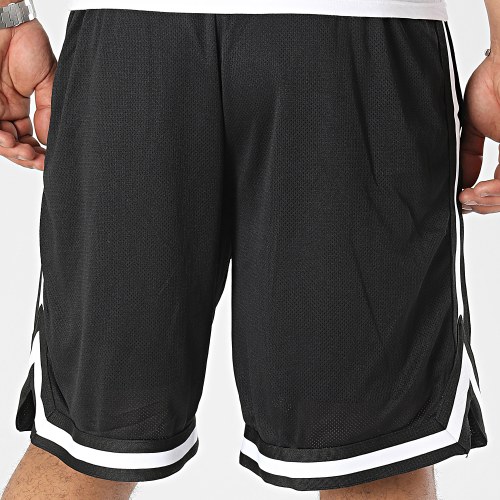 Short Jogging A Bandes Wave Noir Blanc