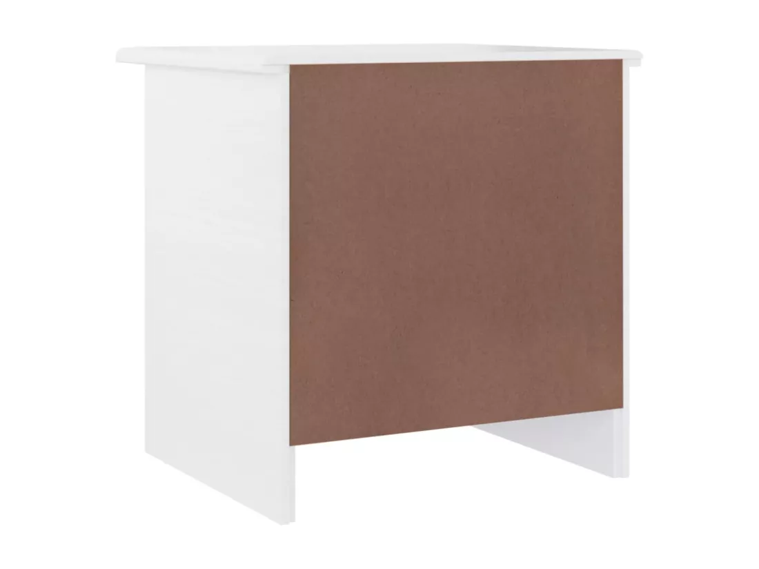 Table de chevet ALTA blanc 43x35x40,5 cm bois de pin massif