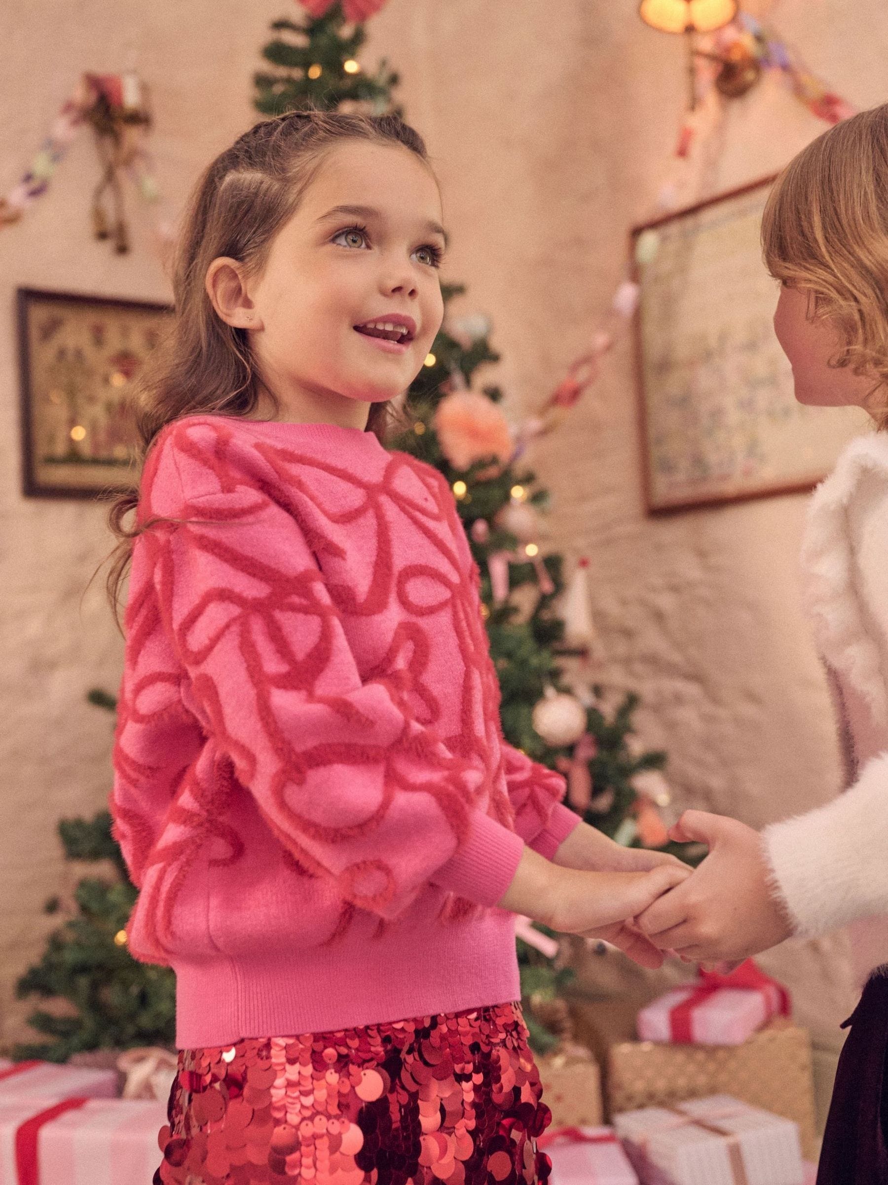 Roze - Angel & Rocket Livia Bow Eyelash Jumper