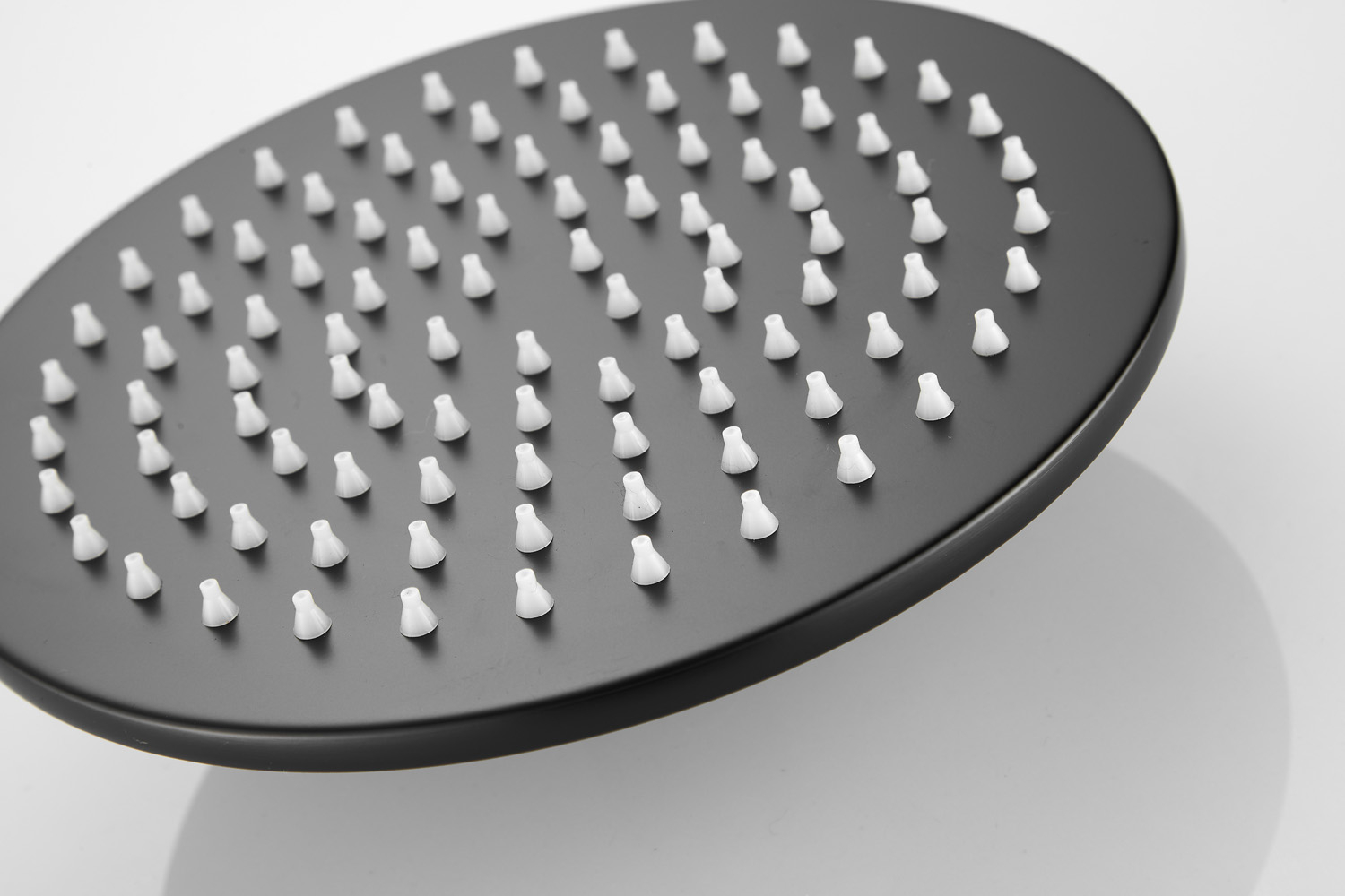 Saniclear Vision ronde douchekop 20cm zwart mat
