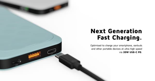 Xtorm 20W Fuel Series 10000mAh powerbank (blå)