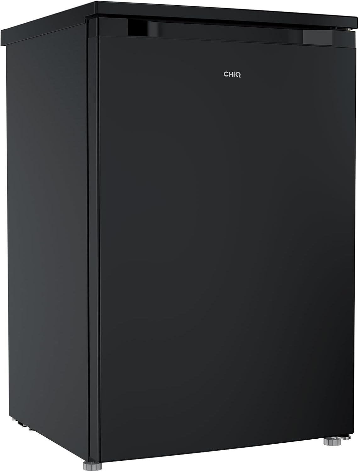CHIQ kühlschrank mit gefrierfach 107 Liter, mit 13L Gefrierfach｜EEK C, 87 kWh/Jahr | 4-Sterne-Gefrieren, -24 °C bis -16 °C| geräuscharm, Schwarz, CTT107BC