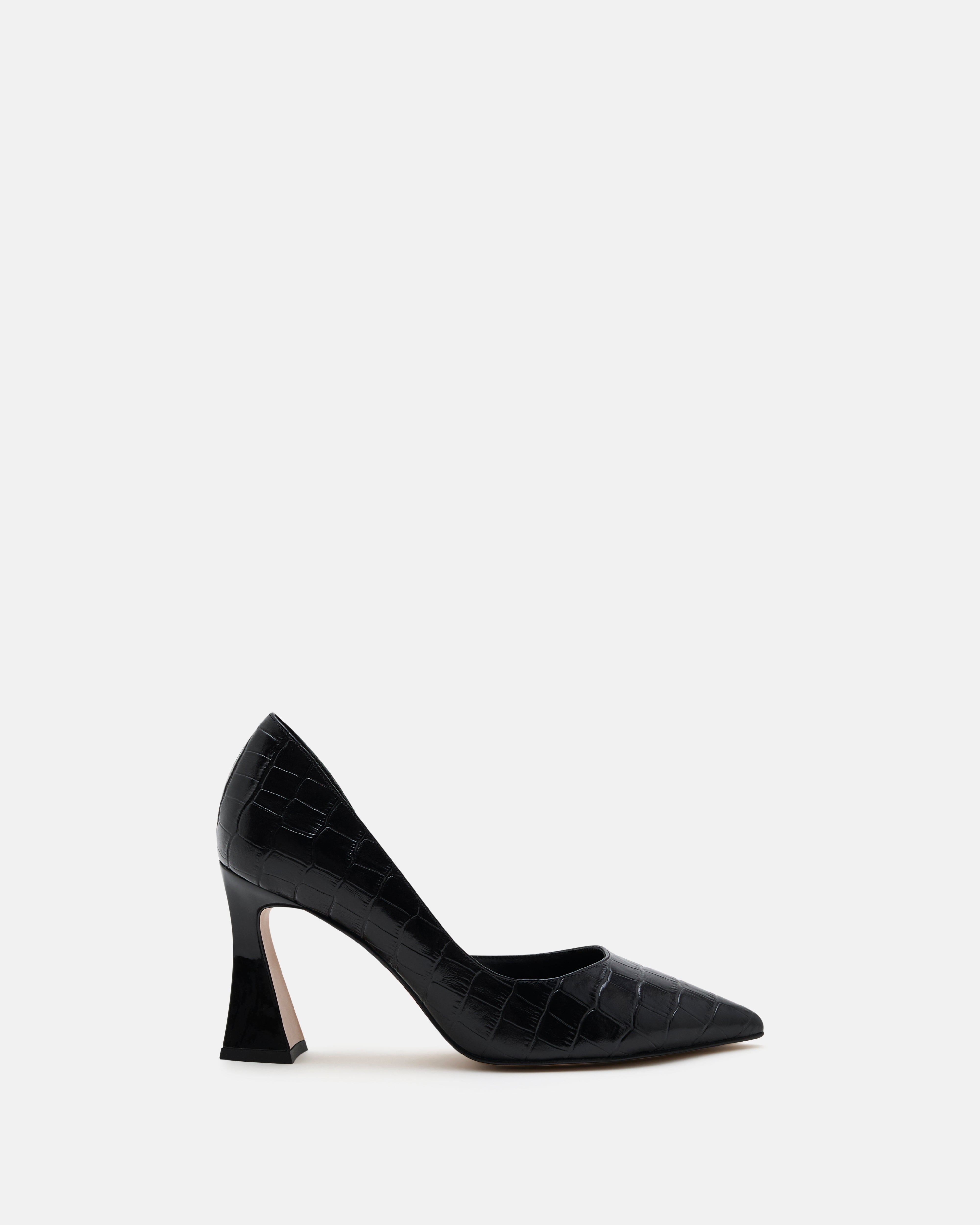 ESCARPINS JASMY/CROCO NOIR